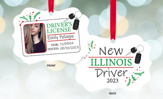 New Driver Customizable Ornaments