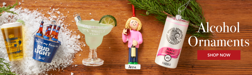 Personalized Alcohol ornaments