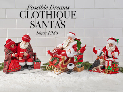 Possible Dreams Clothtique Santas Collectable Ornaments