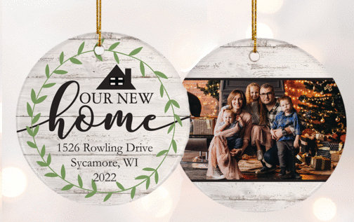 New Home Customizable Ornaments