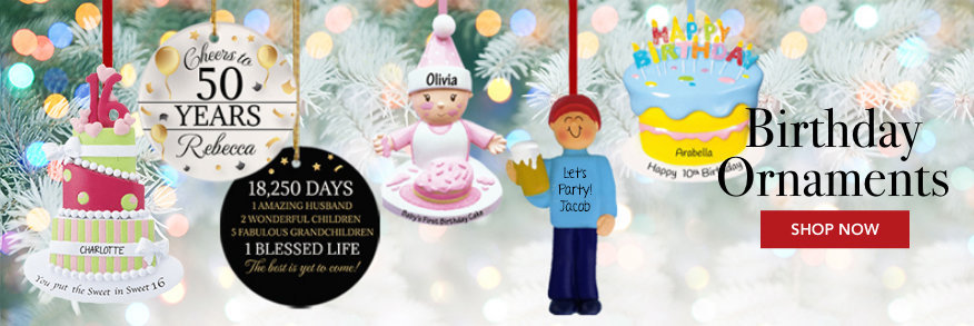 Personalized Birthday Ornaments