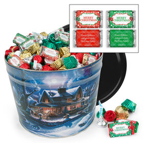 Personalized First Homecoming Merry Christmas Hershey's Mix Tin - 14 lb