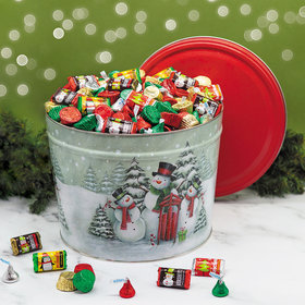 Snow Family Hershey's Holiday Mix Tin - 14 lb