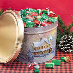 Personalized Home for the Holidays Happy Holidays Hershey's Mix Tin - 10 lb