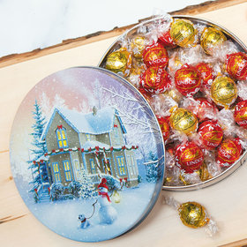 All Decked Out Christmas Gift Tin Lindor Truffles by Lindt - 45pcs