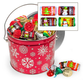Red Snowflake Hershey's Holiday Mix Tin - 2.7 lb