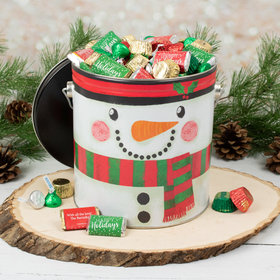 Personalized Happy Snowman Hershey's Happy Holidays Mix 3.7 lb Tin