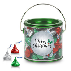 Hershey's Kisses Merry Christmas Green Paint Can