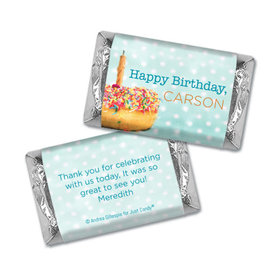 Birthday Personalized Hershey's Miniatures Donut Worry be Happy
