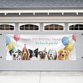 Personalized Kids Birthday Giant Banner - Dogs