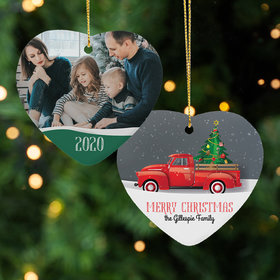 Personalized Family Photo Christmas Ornament