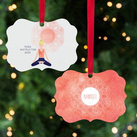Personalized Nameste - Blonde Christmas Ornament