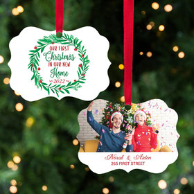 Personalized First Christmas in Our New Home Christmas Ornament