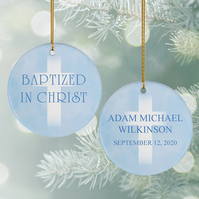 Personalized Baptism Christmas Ornament