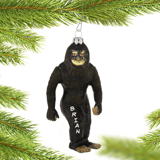 Personalized Big Foot Christmas Ornament