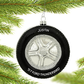 Personalized Tire Christmas Ornament