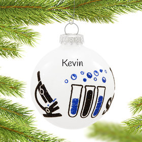 Personalized Science Christmas Ornament