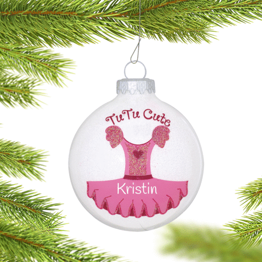Personalized TuTu Cute Christmas Ornament