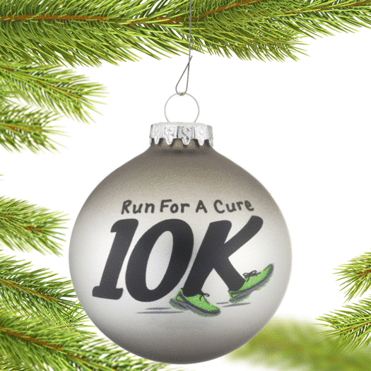 10K Runner Christmas Ornament