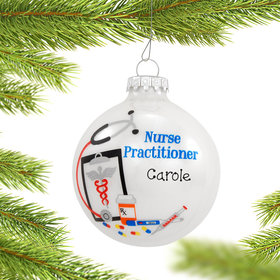 Personalized Nurse Practitioner Christmas Ornament