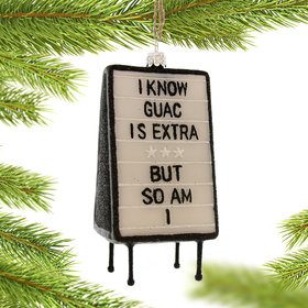 Extra Guac Christmas Ornament
