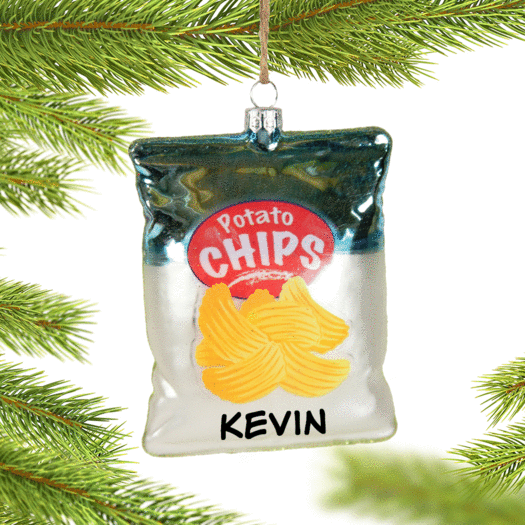 Personalized Potato Chip Christmas Ornament
