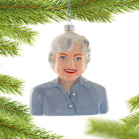 Betty White Christmas Ornament