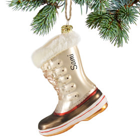 Personalized Winter Boot Christmas Ornament