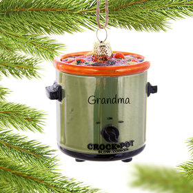 Personalized Vintage Crockpot Christmas Ornament