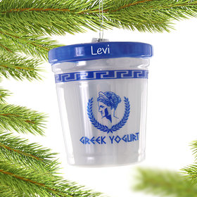 Personalized Greek Yogurt Christmas Ornament