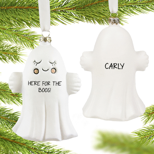 Personalized Ghost Christmas Ornament