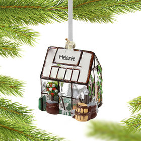 Personalized Greenhouse Christmas Ornament