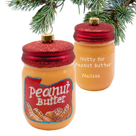 Personalized Jar Of Peanut Butter Christmas Ornament
