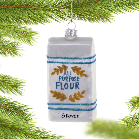 Personalized Bakery Flour Christmas Ornament