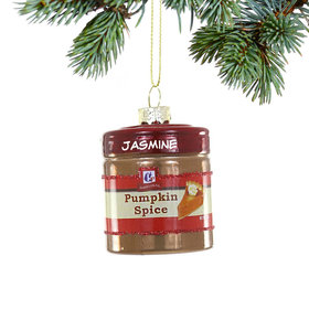 Personalized Pumpkin Spice Christmas Ornament