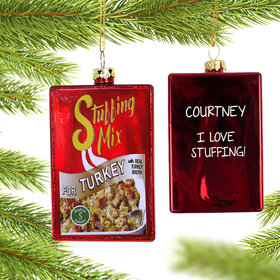 Personalized Stuffing Christmas Ornament