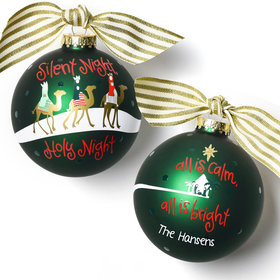 Personalized Silent Night Christmas Ornament