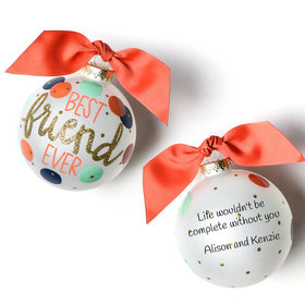 Personalized Best Friend Ever Christmas Ornament