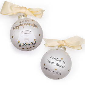 Personalized Happily Ever After Wedding Popper Christmas Ornament