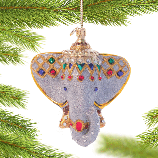 Christopher Radko Opulent Elephant Christmas Ornament