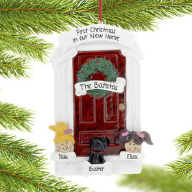 Personalized Front Door Couple Christmas Ornament