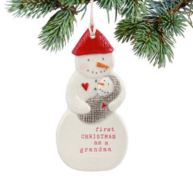 Personalized First Christmas as a Grandma Christmas Ornament