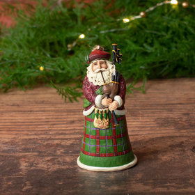 Scottish Santa Jim Shore Christmas Ornament