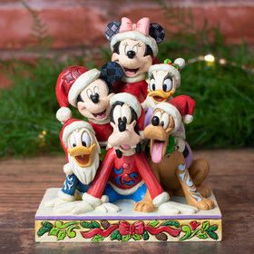 Jim Shore Disney Mickey and Friends Christmas Tabletop Ornament
