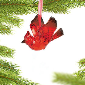 Faceted Cardinal Christmas Ornament
