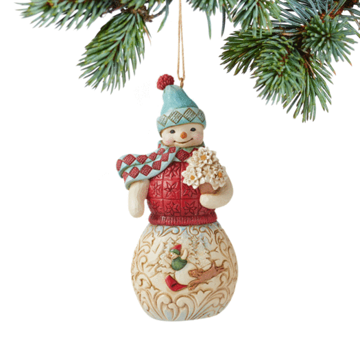 Jim Shore Wonderland Snowman Christmas Ornament