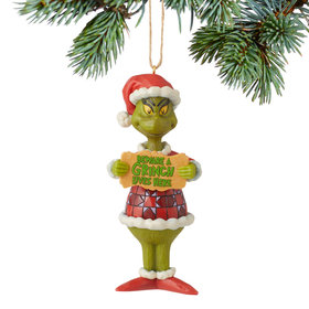 Jim Shore Grinch Beware a Grinch Lives Here Christmas Ornament