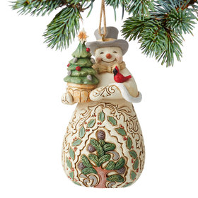 Jim Shore Woodland Snowman Christmas Ornament