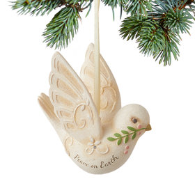 Peace On Earth Dove Christmas Ornament