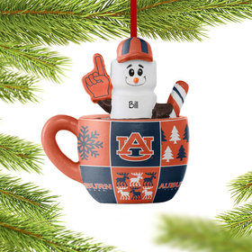 Personalized Auburn Smores Mug Christmas Ornament